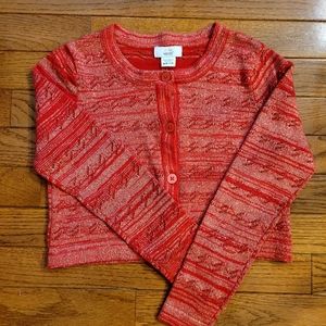 Girls Red Sweater